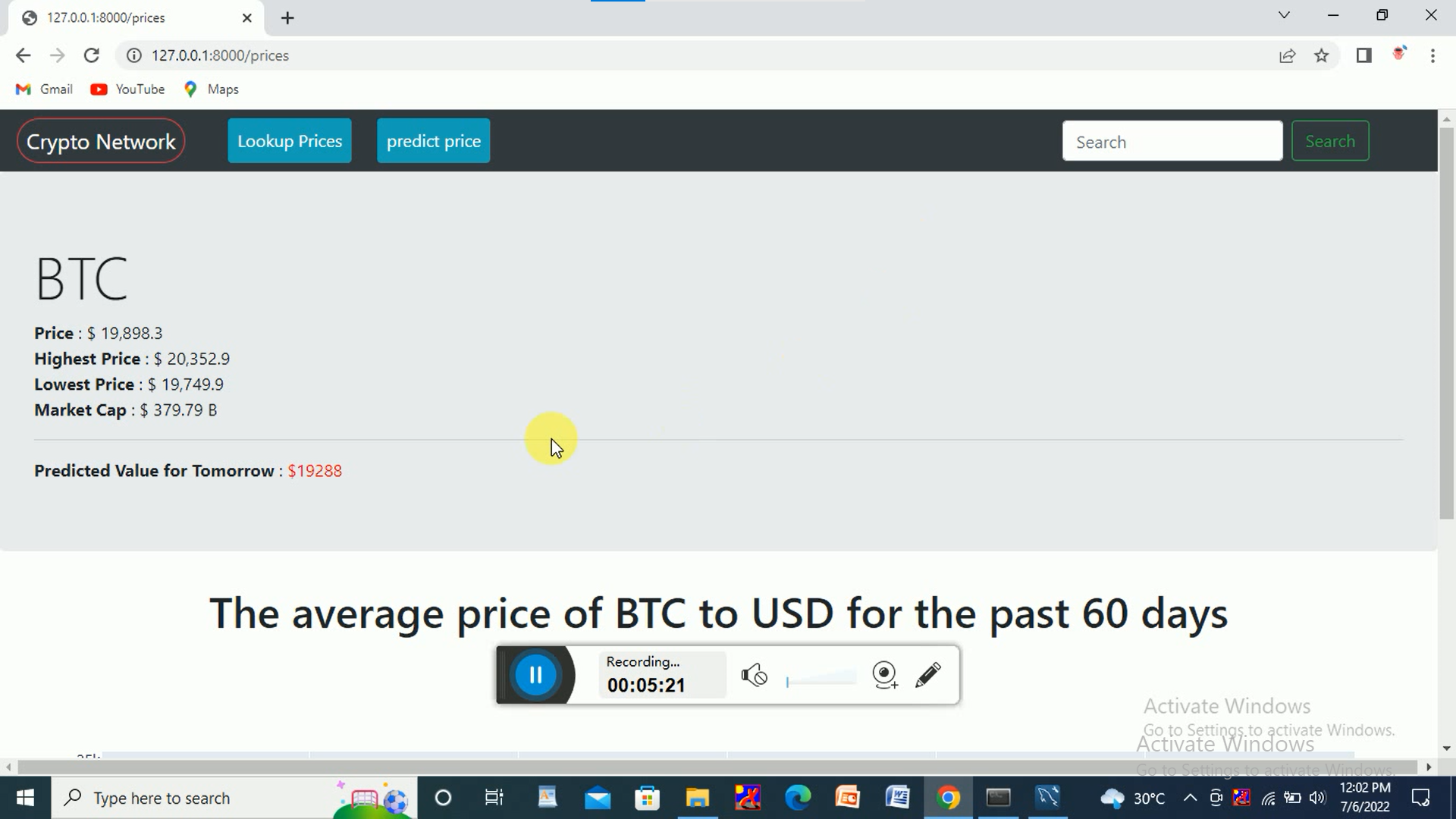 Crypto Currency Price Prediction Using Machine Learning Techniques